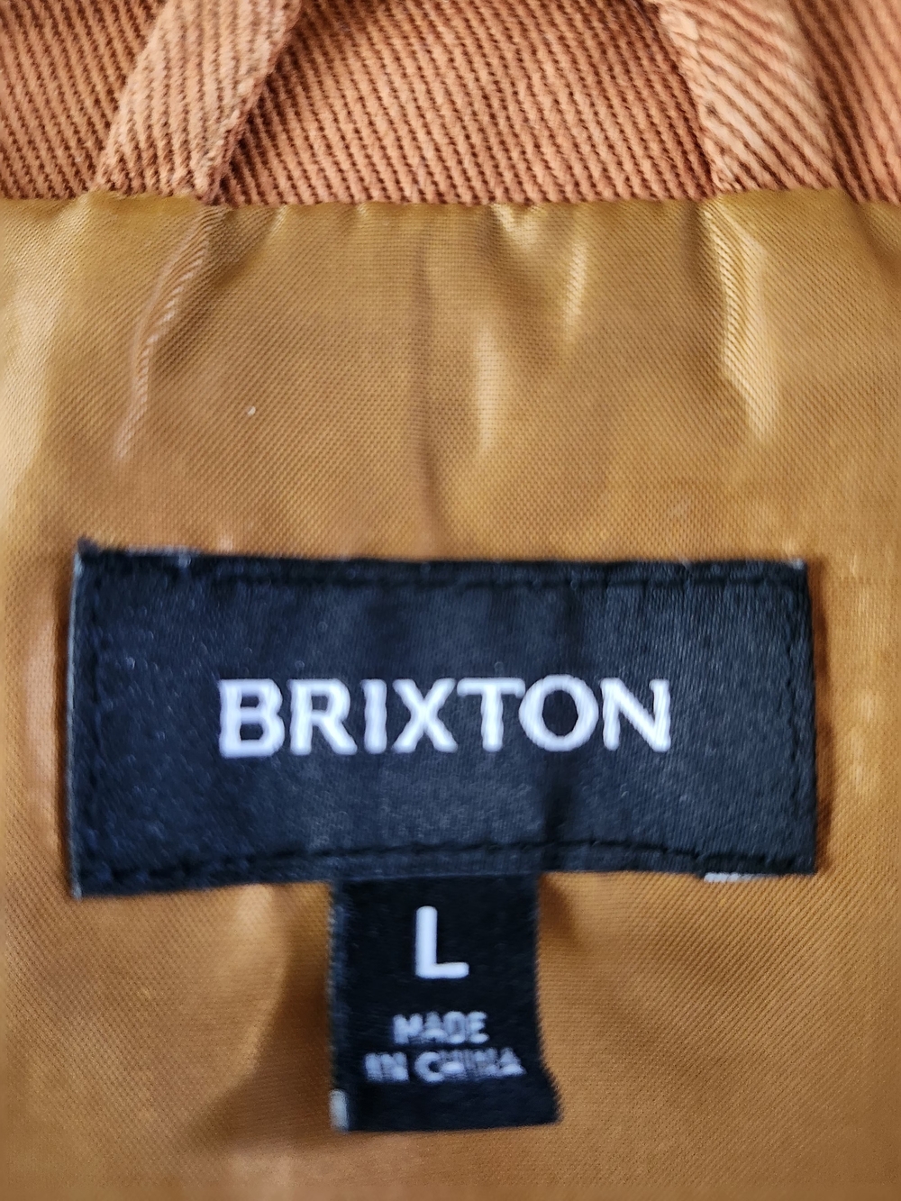 Brixton Men's Caramel Zip-Front Shirt Jacket - Picture 3 of 5